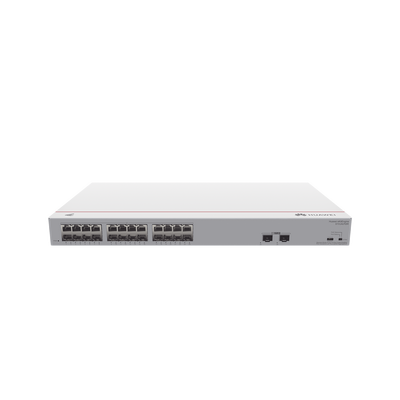 Switch Gigabit No Administrable PoE / 24 puertos 10/100/1000 Mbps (PoE) / 2 Puertos SFP Uplink / 124W