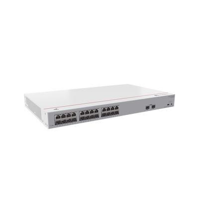 Switch Gigabit No Administrable PoE / 24 puertos 10/100/1000 Mbps (PoE) / 2 Puertos SFP Uplink / 124W