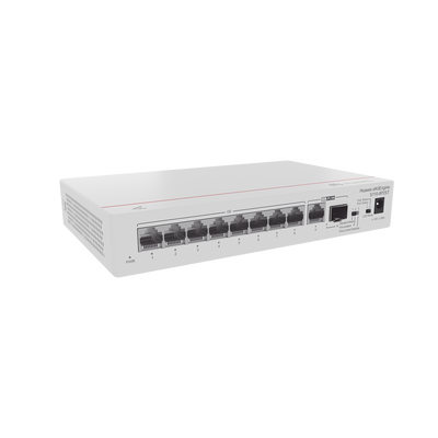 Switch Gigabit No Administrable PoE / 8 puertos 10/100/1000 Mbps (PoE) / 2 Puertos SFP Uplink / 124W