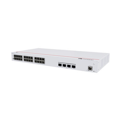 Switch Gigabit Administrable PoE Capa 2 / 24 puertos 10/100/1000 Mbps (PoE) / 4 Puertos SFP+ Uplink / 400W / PoE Perpetuo / Administración Nube Gratis