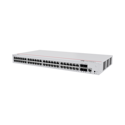 Switch Gigabit Administrable PoE Capa 2 / 48 puertos 10/100/1000 Mbps (PoE) / 4 Puertos SFP Uplink / 380W / PoE Perpetuo / Administración Nube Gratis