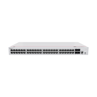 Switch Gigabit Administrable PoE Capa 2 / 48 puertos 10/100/1000 Mbps (PoE) / 4 Puertos SFP Uplink / 380W / PoE Perpetuo / Administración Nube Gratis