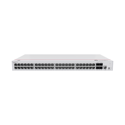 Switch Gigabit Administrable PoE Capa 2 / 48 puertos 10/100/1000 Mbps (PoE) / 4 Puertos SFP+ Uplink / 380W / PoE Perpetuo / Administración Nube Gratis