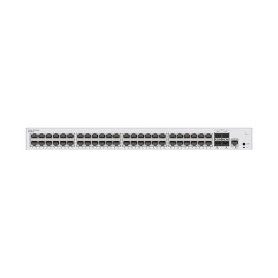 Switch Gigabit Administrable Capa 2 / 48 puertos 10/100/1000 Mbps / 4 Puertos SFP+ Uplink / Administración Nube Gratis