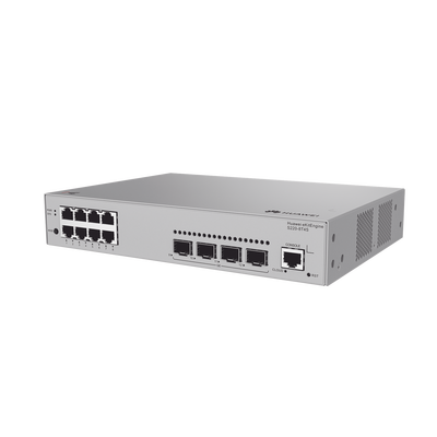 Switch Gigabit Administrable Capa 2 / 8 puertos 10/100/1000 Mbps / 4 Puertos SFP Uplink / Administración Nube Gratis