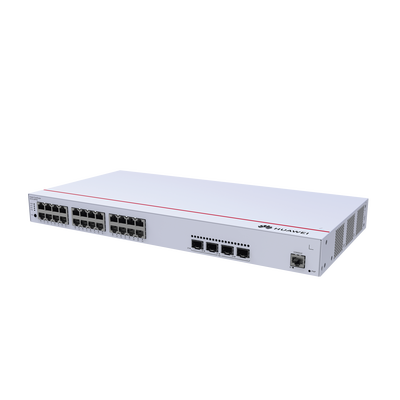 Switch Gigabit Administrable PoE Capa 3 / 24 puertos 10/100/1000 Mbps (PoE) / 4 Puertos SFP Uplink / 400W / PoE Perpetuo / iStack / Administración Nube Gratis