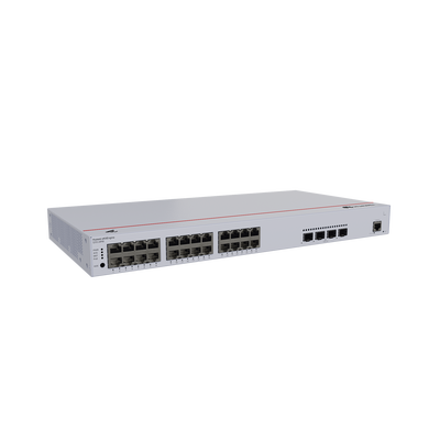 Switch Gigabit Administrable PoE Capa 3 / 24 puertos 10/100/1000 Mbps (PoE) / 4 Puertos SFP+ Uplink / 400W / PoE Perpetuo / iStack / Administración Nube Gratis