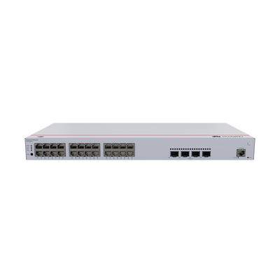 Switch Gigabit Administrable PoE Capa 3 / 24 puertos 10/100/1000 Mbps (PoE) / 4 Puertos SFP+ Uplink / 400W / PoE Perpetuo / iStack / Administración Nube Gratis