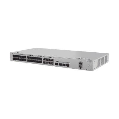 Switch Gigabit Administrable Capa 3 / 24 puertos SFP / 8 puertos 10/100/1000 Mbps (Combo) / 4 Puertos SFP+ Uplink / iStack /Administración Nube Gratis