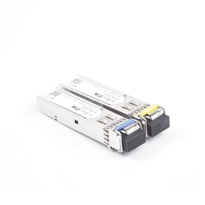 Transceptores MiniGbic SFP 1.25G LC WDM para fibra Mono Modo 20 Kms