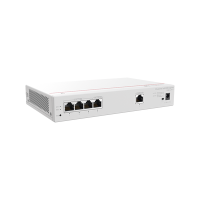 Router Multi-Servicio / 1 puerto 10/100/1000 Mbps(WAN) / 4 puertos 10/100/1000 Mbps(LAN) PoE / 50W / Rendimiento 1 Gbps / Controla hasta 32 APs / Hasta 150 Clientes / Administración Nube Gratis