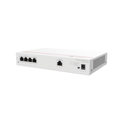 Router Multi-Servicio / 1 puerto 10/100/1000 Mbps(WAN) / 4 puertos 10/100/1000 Mbps(LAN) PoE / 50W / Rendimiento 1 Gbps / Controla hasta 32 APs / Hasta 150 Clientes / Administración Nube Gratis