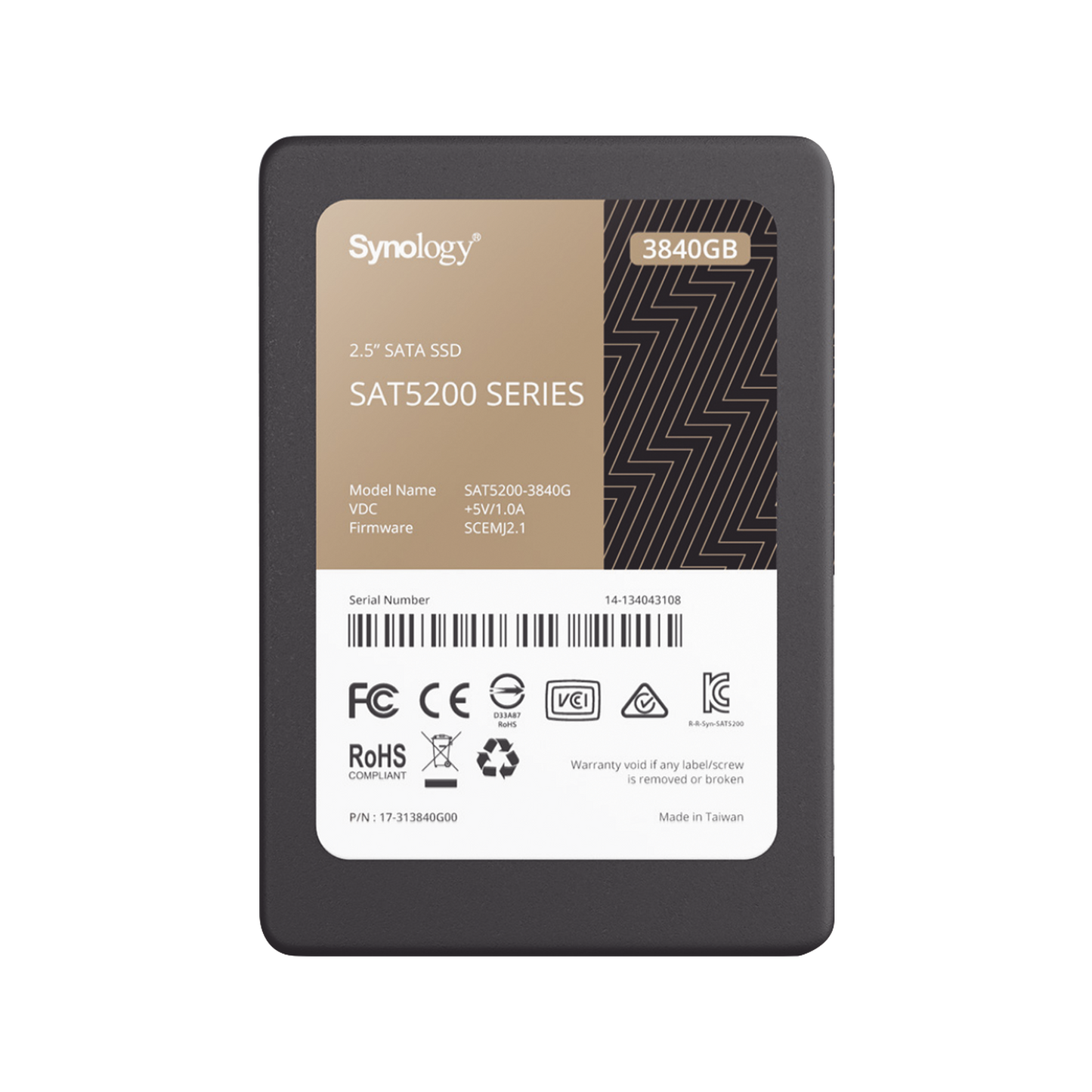 3840 GB SSD , diseñada para Synology NAS