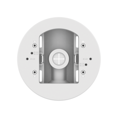 Montaje adaptador para instalacion en poste de camaras Domo y Bala serie X o P marca Hanwha