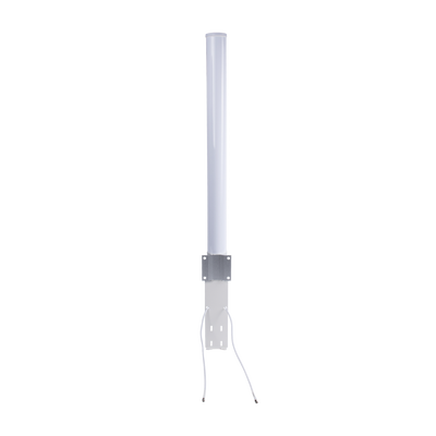 Antena Omnidireccional en 2.4 GHz, Rango de Frecuencias (2.3 - 2.5 GHz), Ganancia de 10 dBi, Doble Polaridad MIMO 2x2, Incluye Jumpers