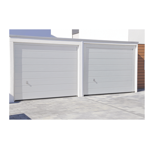 Sección para puerta de Garage / Lisa / Color blanco / Para GARAGE187 / Estilo Americana.