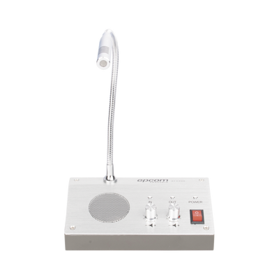 Sistema de Intercomunicación | Ideal para Ventanillas | Audio de voz de dos vías | 12V/1A 3W | Micrófono Interior + Micrófono Exterior