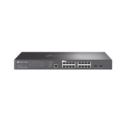 Switch L2+ Omada PoE+ / 16 Puertos MultiGigabit 2.5G / 8 Puertos 2.5G Sin PoE / 8 Puertos PoE+ 2.5G / 2 Puertos SFP+ 10G / Administración Centralizada Omada o Stand-Alone / Multicast IGMP / Presupuesto PoE 240W / Montaje en Rack