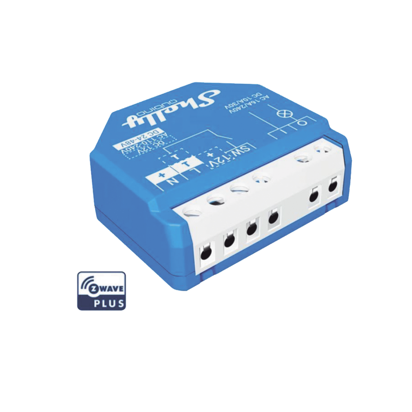 Zwave Relevador inalámbrico inteligente, contacto seco, 16A, 110-230 V, compatible con HUB Zwave, Hubitat HC7 y HC8