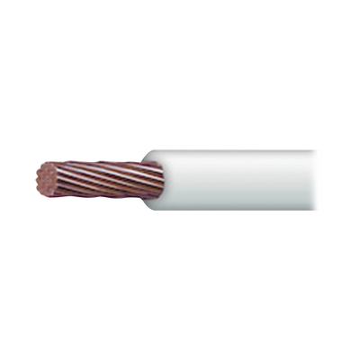 Cable Eléctrico de Cobre Recubierto THW-LS Calibre 4 AWG 19 Hilos Color Blanco (100 metros)