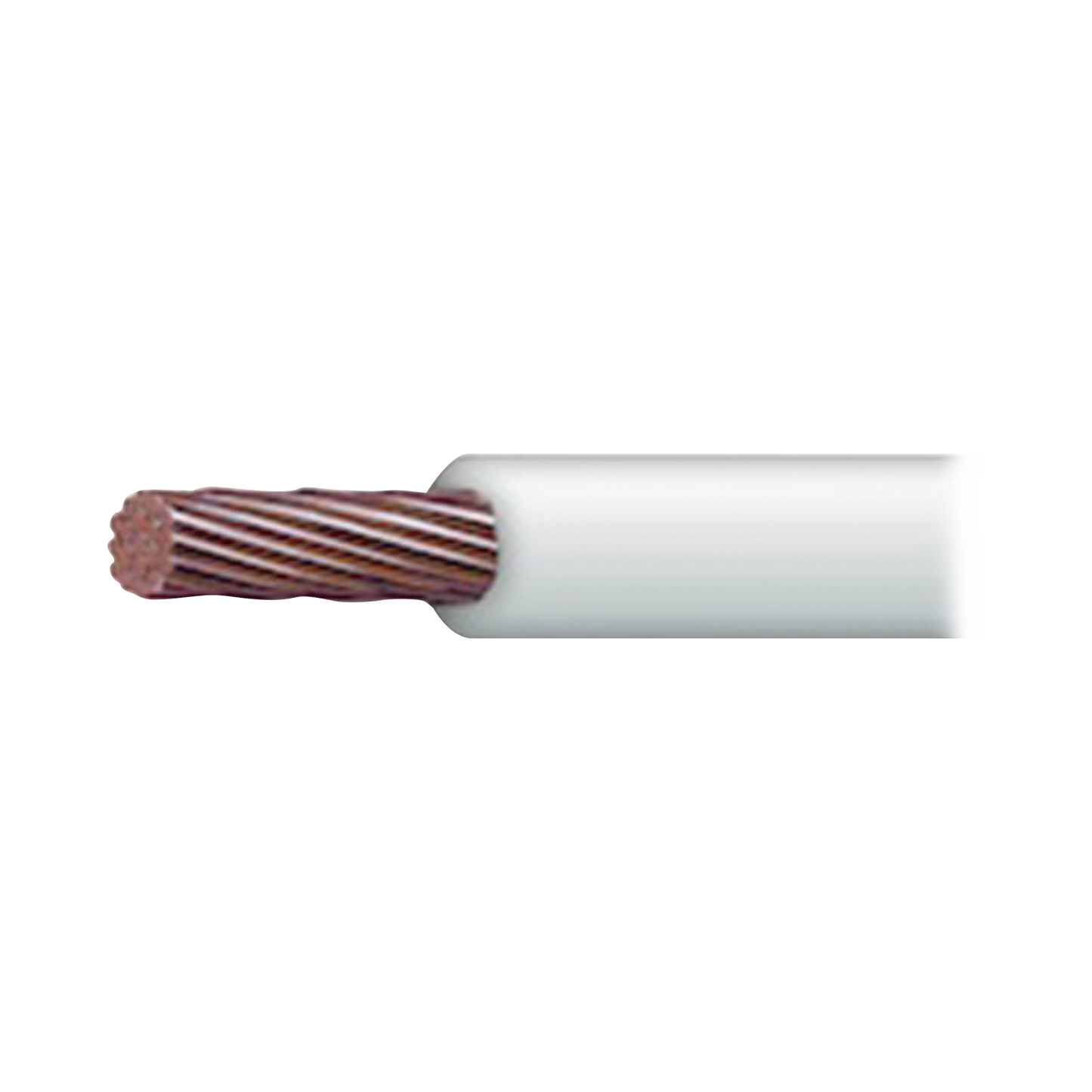 Cable Eléctrico de Cobre Recubierto THW-LS Calibre 12 AWG 19 Hilos Color Blanco (100 metros)