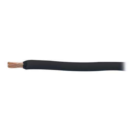 Cable Eléctrico 18 awg  color negro, Conductor de cobre suave cableado. Aislamiento de PVC, auto-extinguible.BOBINA de 100 MTS