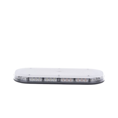 Mini barra de 42 LED, ámbar/blanco, 15 Pulgadas, SAE, Montaje Fijo Con Tornillos, 12-24 Vcd, Lente transparente