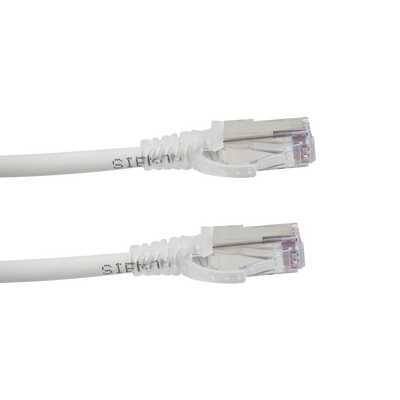 Patch Cord "Skinny" Cat6A Blindado S/FTP, 5ft, Diámetro Reducido 28 AWG, Color Blanco