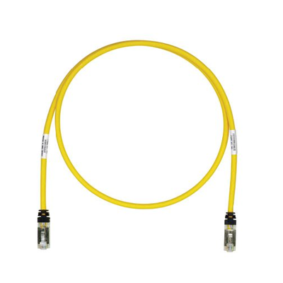 Patch Cord Cat6A, Blindado S/FTP, CM/LS0H, 0.5 m, Color Amarillo