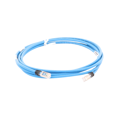 Patch Cord Cat6A, Blindado S/FTP, CM/LS0H, 10ft, Color Azul