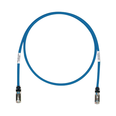 Patch Cord Cat6A, Blindado S/FTP, CM/LS0H, 10ft, Color Azul