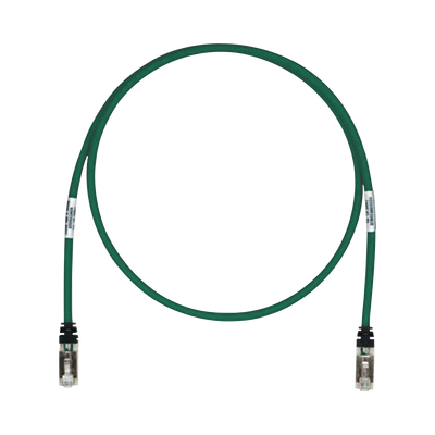 Patch Cord Cat6A, Blindado S/FTP, CM/LS0H, 10ft, Color Verde