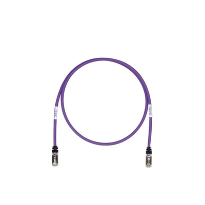 Patch Cord Cat6A, Blindado S/FTP, CM/LS0H, 10ft, Color Violeta