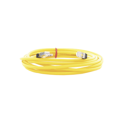 Patch Cord Cat6A, Blindado S/FTP, CM/LS0H, 13ft, Color Amarillo