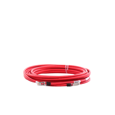 Patch Cord Cat6A, Blindado S/FTP, CM/LS0H, 25ft, Color Rojo