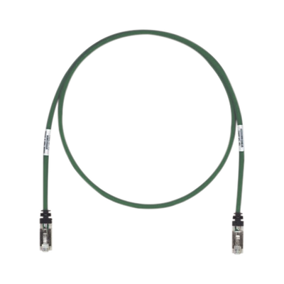 Patch Cord Cat6A, Blindado S/FTP, CM/LS0H, 7ft, Color Verde