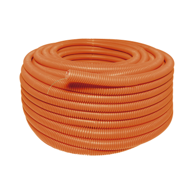 Manguera flexible Reforzada 3/4" x 50 m /Polietileno Alta Densidad HDPE/ Sin guía /Resistente a Intemperie.