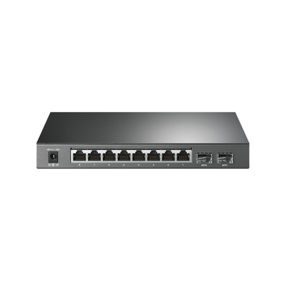 Switch PoE JetStream Administrable 8 puertos 10/100/1000 Mbps + 2 puertos SFP, 8 puertos PoE, 61W