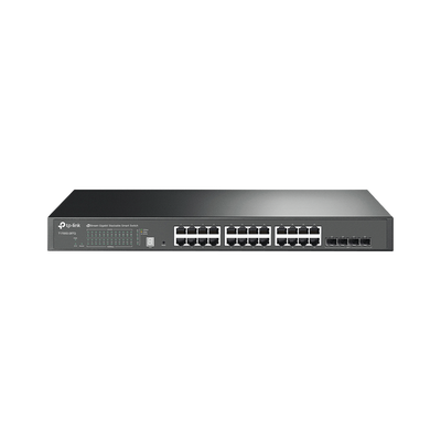 Smart Switch JetStream apilable Gigabit administrable Capa 2, 24 puertos 10/100/1000 Mbps + 4 puertos SFP+