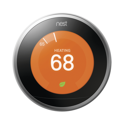 Nest - Termostato inteligente - Plateado, integrable a sistemas LUTRON, Caseta Wireless, RA2 Select, RadioRa2