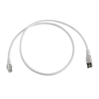 Patch Cord TERA Cat6A 1/10G Ethernet, de 4 pares y conector modular, LS0H, Color Marfil, 1m