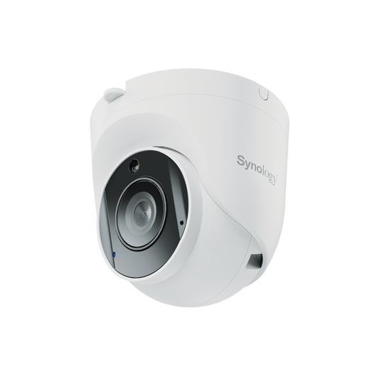 Cámara Turret 5MP, Lente 2.8mm, Ranura microSD, Incluye licencia para grabación Surveillance Station?