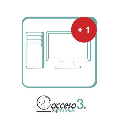 [BAJO PEDIDO] Expansión (Activacion adicional) para Software de Tiempo & Asistencia compatible con SISTEMAS DE NOMINA / Acceso3 - TITANIUM