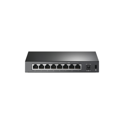 Switch PoE+ No Administrable / De Escritorio 8 puertos 10/100 Mbps / 4 puertos PoE af/at Inteligente / Presupuesto 66 W / Hasta 250 metros