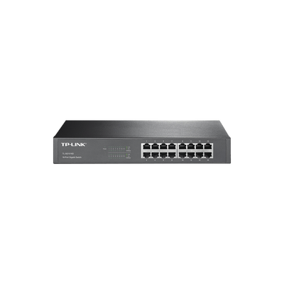 Switch Gigabit no administrable de 16 puertos 10/100/1000 Mbps para escritorio/rack