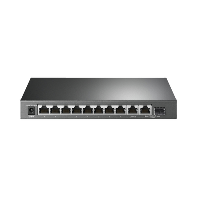 Switch PoE+ No Administrable De Escritorio 10 Puertos / 8 puertos 10/100/1000 Mbps PoE af/at Inteligiente / Presupuesto 123 W / Modo Extendido hasta 250 metros