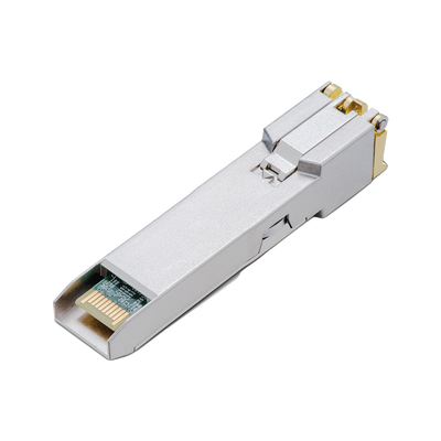 Transceptor mini-GBIC SFP+ RJ45 / Admite 10GBASE-T, 5GBASE-T, 2.5GBASE-T, 1000BASE-T y 100BASE-TX /  Distancia Hasta 30 metros / Conector RJ45 (10G)