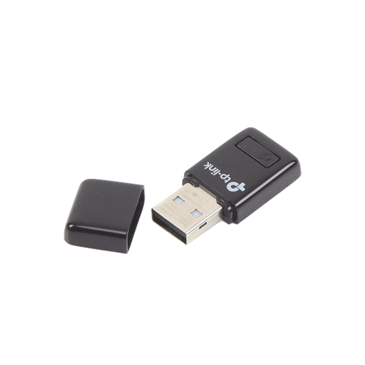 Mini Adaptador USB inalámbrico N 300 Mbps 2.4 GHz con 1 antena interna