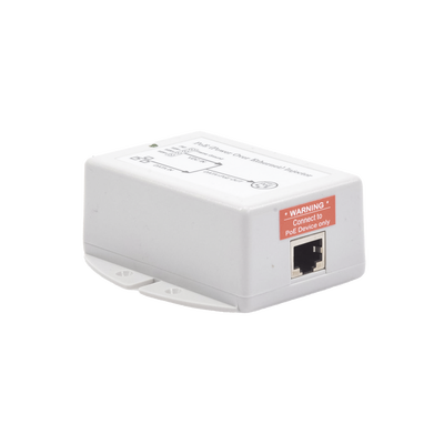 Inyector POE para Aplicación Solar, Entrada 9-36 Vcc, Salida Pasivo en 24 Vcc 10/100/1000 Mbps, Hasta 19 Watts