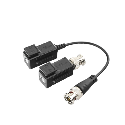 Kit de Transceptores (Baluns) con Terminal PUSH SUPERIOR, Resolución 4K , Cable flexible COAXIAL Blindado / COAXITRON / AUDIO POR COAXITRON / Menu OSD /Conector 100% COBRE / protección TVS, Calidad PREMIUM